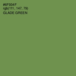 #6F934F - Glade Green Color Image